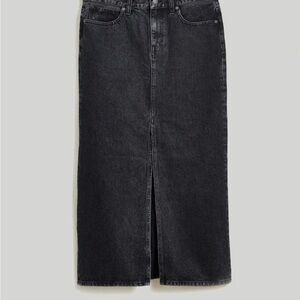 Madewell Charcoal Denim Skirt